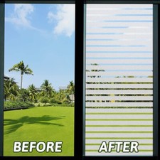 2M Privacy Window Film Striped