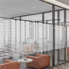 Static Cling Striped Window